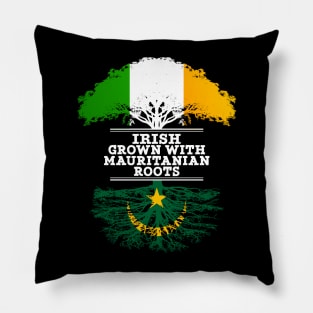 Irish Grown With Mauritanian Roots - Gift for Mauritanian With Roots From Mauritania Pillow