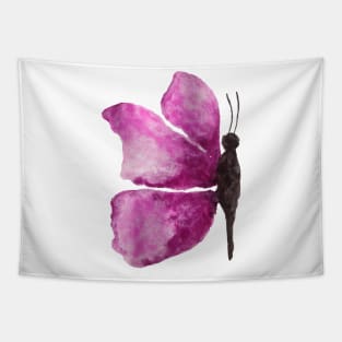 watercolour purple butterfly Tapestry