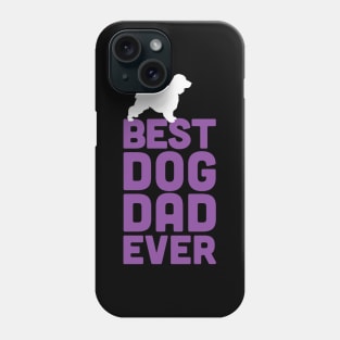 Best Cocker Spaniel Dog Dad Ever - Purple Dog Lover Gift Phone Case