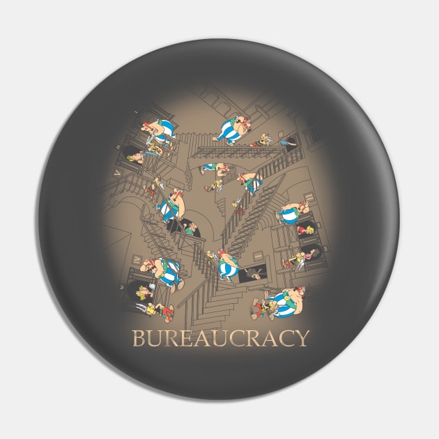 Bureaucracy Pin by Cromanart