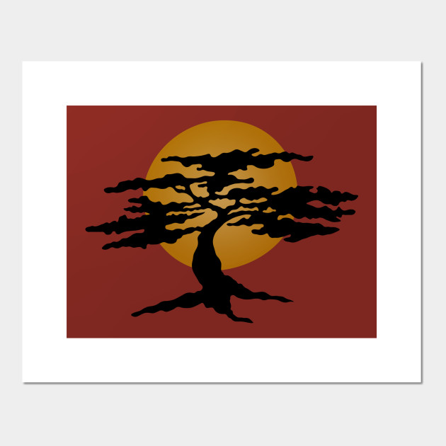 Bonsai Sunset Karate Kid Posters And Art Prints Teepublic Uk