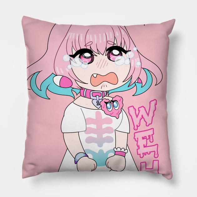 Riamu Yumemi Deresute "WEH" Pillow by applewifey