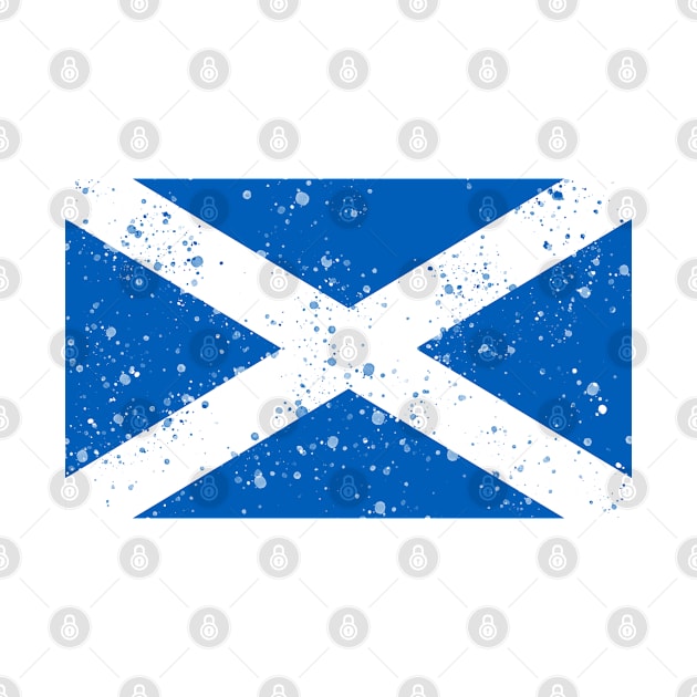 Flag Of Scotland by Dusty Dragon