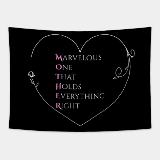 World's Best Mom Acrostic - Mother's Day Gift Tapestry