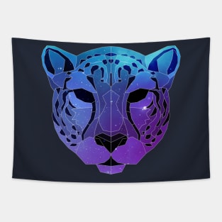 Galaxy Cheetah Geometric Animal Tapestry