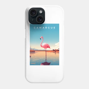 Affiche rétro - voyage - vintage - camargue - Hiver Phone Case