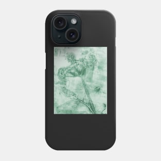 Inner Peace Cow Parsley North Sea Green Phone Case