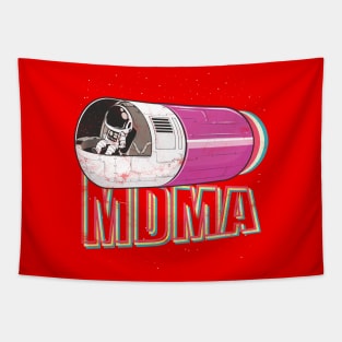 Techno MDMA Astronaut Tapestry