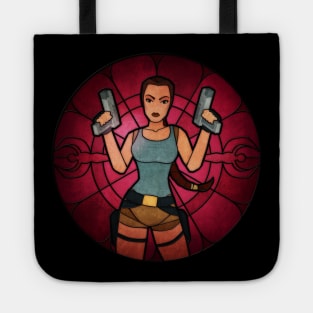 Stained Glass Tomb Raider Tote