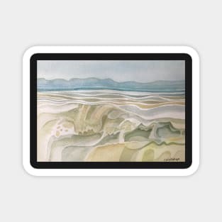 Abstract Cornish English Beach Seascape British Landscape Magnet