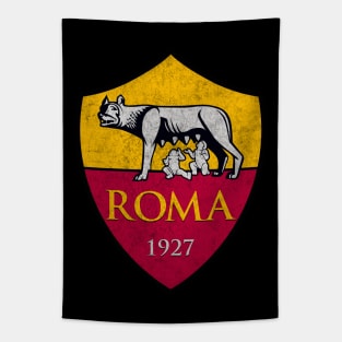 Roma // Faded Style Crest Emblem Design Tapestry