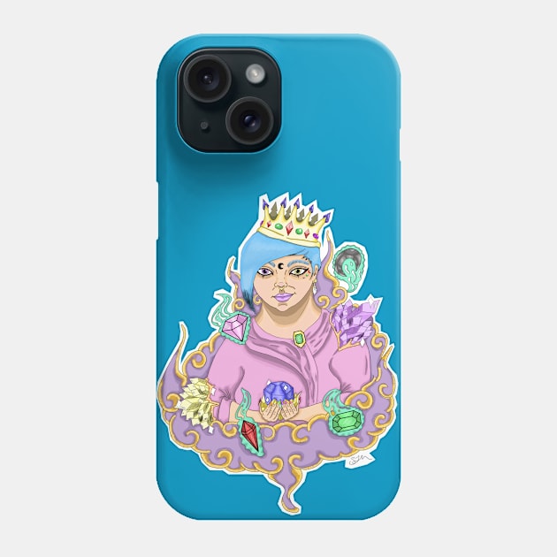 Gemstone Guardian -Crystal Phone Case by SamuelMcCrackenArtworks