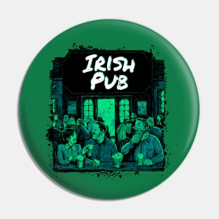 Irish Pub Green Pin