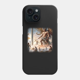 Greek god watching over his people Phone Case