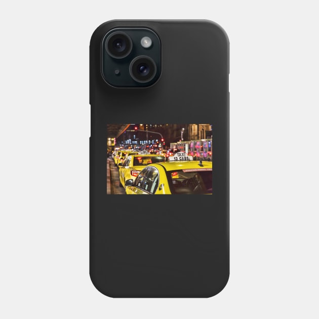 Taxis in Melbourne City Phone Case by Design A Studios