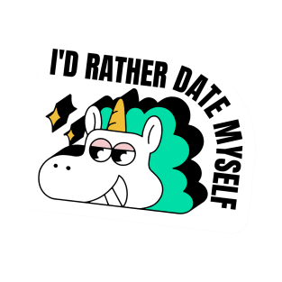 Anti Valentines Day Id Rather date myself T-Shirt