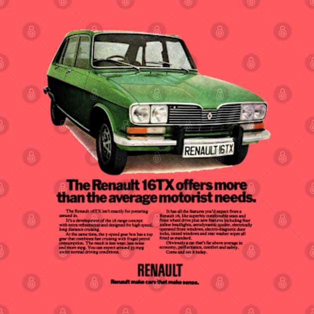 RENAULT 16 - advert by Throwback Motors