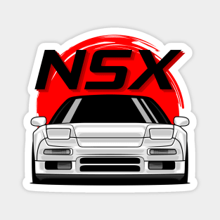 White NSX MK1 Front JDM Magnet