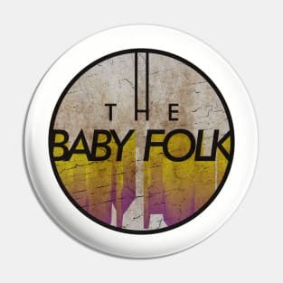 THE BABY FOLK - VINTAGE YELLOW CIRCLE Pin