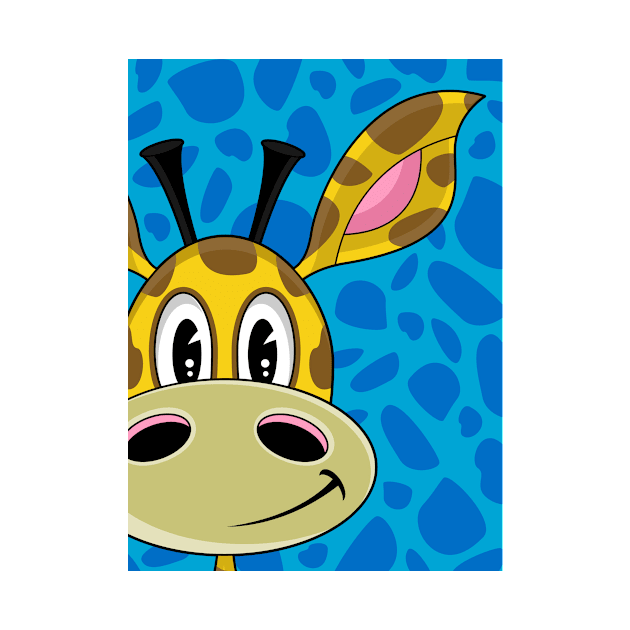 Cute Cartoon Giraffe by markmurphycreative