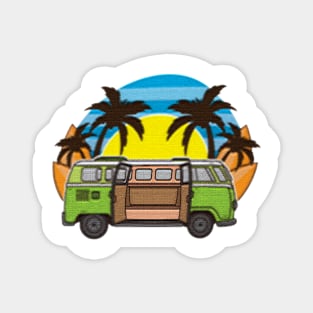 beach truck Magnet