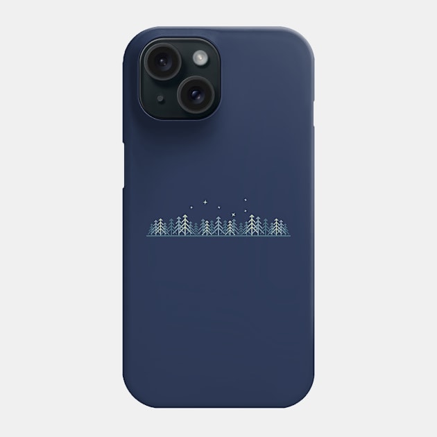 Big Dipper Treeline Phone Case by footloosefabric