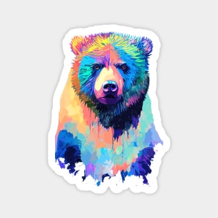 Bear Grizzly Wild Nature Animal Colors Magnet