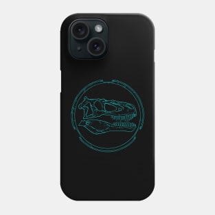 Daspletosaurus fossil skull Phone Case