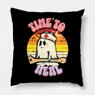 Time to Heal Cool Halloween Nurse Fall Women Pillow