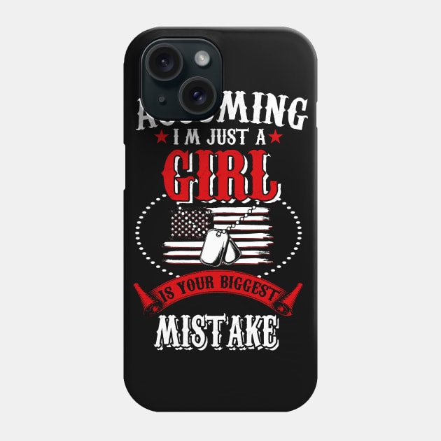 Assuming Girl Phone Case by Dojaja