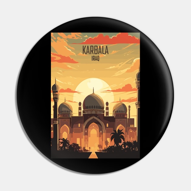 Karbala, Iraq Travel Print Wall Art, Home Décor, Gift Art Pin by TripleTravelArt