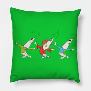 The Shrimp Dancers Pillow