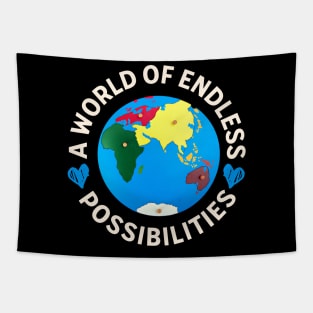 A World Of Endless Possibilities Montessori Quote Tapestry