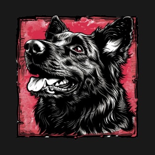 Retro Art Belgian Shepherd Dog Lover T-Shirt