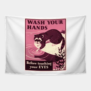 Wash Your Hands In Pink Tapestry