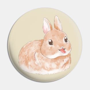 Sassy Cream Bunny Pin