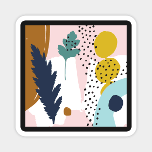 Summer Fun Abstract Pattern Magnet