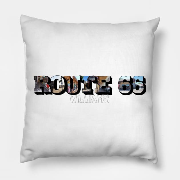 Route 66 Williams Big Letter Pillow by ButterflyInTheAttic