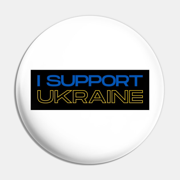 I Support Ukraine Pin by MindBoggling