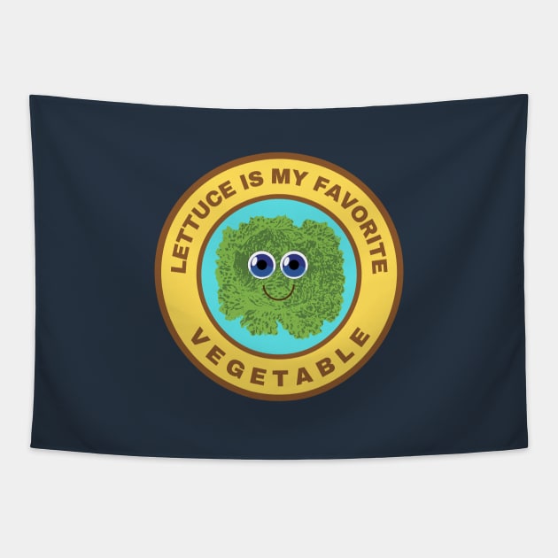 Lettuce is my favorite vegetable Tapestry by InspiredCreative