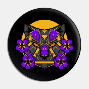 Mecha Violet Cat Pin