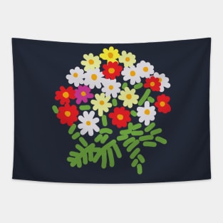 Abstract Flowers and Ferns for Mothers Day Tapestry