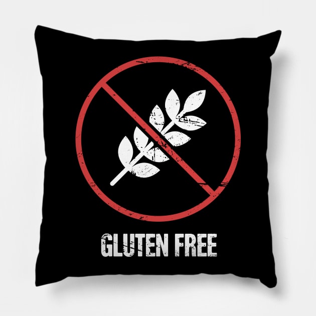 Funny Gluten Free Celiac Disease Pillow by MeatMan