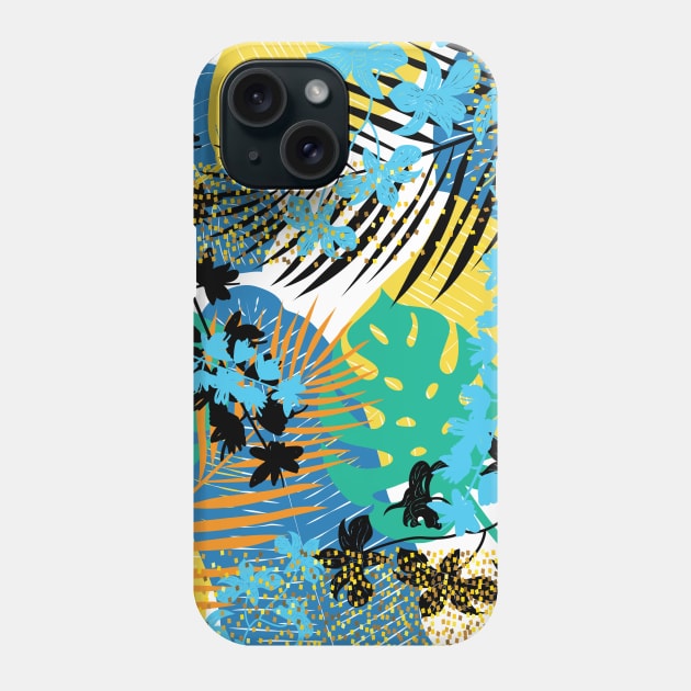 Tropical Leaves Phone Case by SWON Design