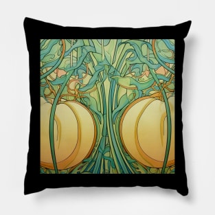 Honeydew melon drawing Pillow