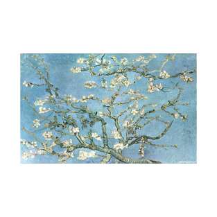 Almond Blossoms by Van Gogh - Impressionist natural vintage painting T-Shirt