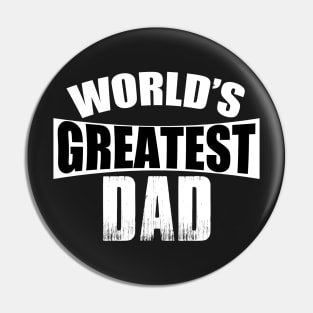 World's Greatest Dad Pin