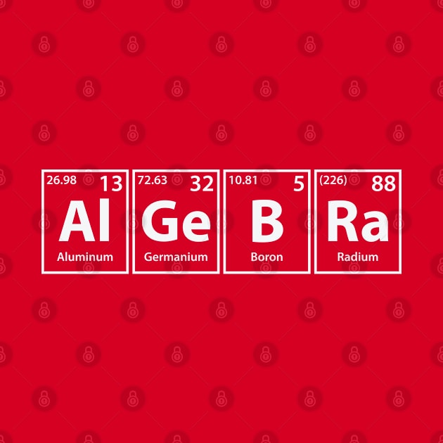 Algebra (Al-Ge-B-Ra) Periodic Elements Spelling by cerebrands