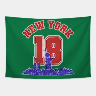 New York Vintage Varsity 18 Tapestry