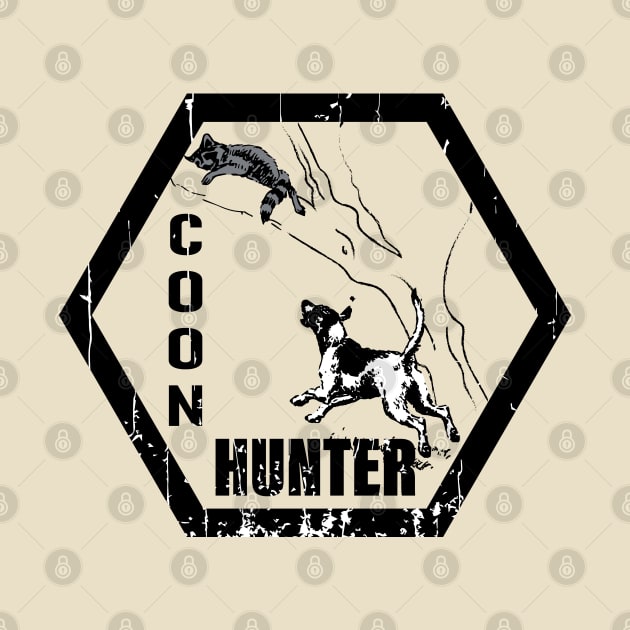 coon hunting - autumn oaks raccoon hunt dogs by SHB-art